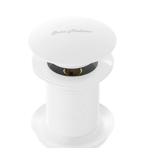 Swiss Madison Well Made Forever SM-PD25MW Pop-Up Drain, Matte White