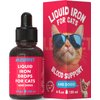 Liquid Iron Supplement for Cats & Dogs B12 + B-Complex + Probiotics Liquid Iron Vitamin Drops for Anemia & Low Energy Promotes Red Blood Cell Health All Ages & Breeds Bacon Flavor 4 oz