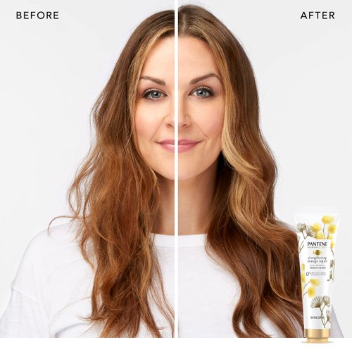 Pantene Sulfate Free Conditioner, Hair Strengthening Anti Frizz Damage Repair with Castor Oil, Safe for Color Treated Hair, Nutrient Blends, 8.0 oz