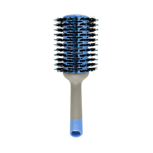 Goody Straight Talk 53MM Medium Round Hair Brush, Blue and Grey
