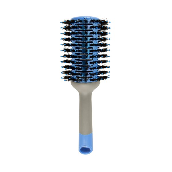 Goody Straight Talk 53MM Medium Round Hair Brush, Blue and Grey