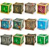 HAOMEJA Dice DND Metal Dragon Set Dice 7 Role Playing Dice D&D Solid Dice Dungeons and Dragons (Antique Iron)