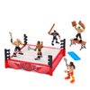 Mattel WWE Knuckle Crunchers Playset with Action Figure & Accessories, Rebound Ring with Flex Mat Technology, Brock Lesnar 2.5-inch Figure