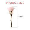 2 Pcs Rose Makeup Brushes Nail Fust Brush Powder Cleaner Brushes Soft Brush Acrylic Nail Arts Manicure UV Gel Nail Polish Nylon Brush UV Gel Nail Polish Nylon Brush DIY Design Tools