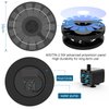 AISITIN 2.5W Solar Bird Bath Fountain Pump, Solar Fountain Pump for Bird Bath with 6 Nozzles, 6.7" Solar Powered Water Fountain Pump for Garden, Ponds, Pool, Fish Tank, Aquarium and Outdoor