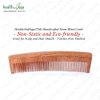HealthAndYoga™ PureTress Handcrafted Neem Wood Comb - Non-Static and Eco-Friendly Fine Tooth Comb for Men and Women - Soothing Scalp and Hair Health - 7 Inches