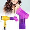 MAVIS LAVEN 360° Roatable Spin-in-curl Hair Dryer Diffuser Curly Tornado Hair Curler Blow Dryer Wind revolveHair Curl Diffuser(purpke)