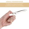 4pcs Bill Hair Clips, Hollow Style Metal Alligator Curl Clips without Teeth Headpiece Hair Accessories for Women Girls ( Silver )