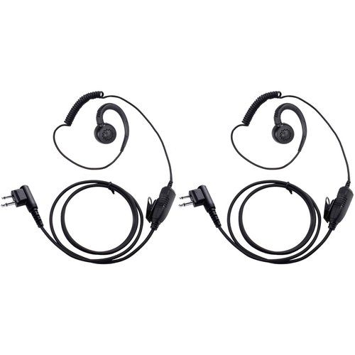 abcGoodefg Two Way Radio Earpiece, 2 Pin Walkie Talkie Earpiece Headset with PTT Mic Compatible with Motorola Talkabout CP200 CP200D CLS1110 (2Pack)