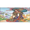 Four Switch Plate - Oriental Woman