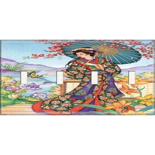 Four Switch Plate - Oriental Woman