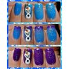 AIMEILI Soak Off U V LED Temperature Color Changing Chameleon Gel Nail Polish - Glitter Purple to Glitter Blue Full Shimmer/Diamond (TC06) 10ml