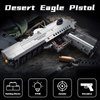 Finger Rock Gun Building Sets for Adults, 1:1 Simulation Shooting Toy Desert Eagle Pistol Model Building Blocks Kit, Rifle Weapon Collectible Gift for Military Enthusiasts, Kids Boys 14+ (360 pcs)