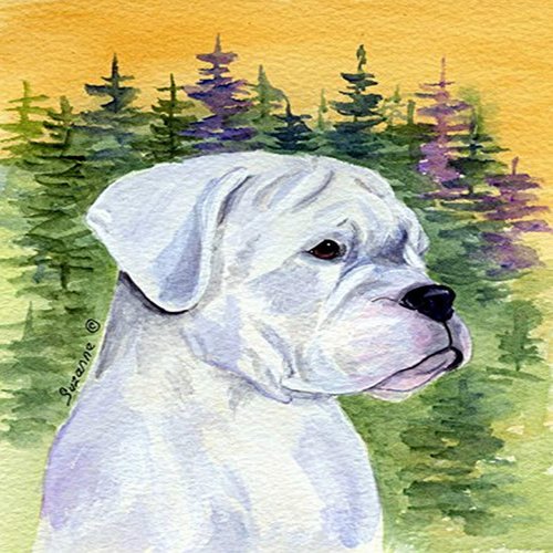 Caroline's Treasures SS8198GF Boxer Garden Flag Mailbox Flag Decorative Yard Flag Banner Outside Patio Artwork Yard Flower Beds, Garden Size, Multicolor
