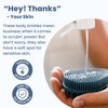 Scrub-dub™ - Premium Antimicrobial Scalp and Body Scrubber | Face Exfoliator and Scalp Scrubber for Dandruff | Loofah and Exfoliating Washcloth Replacement | Made in The USA | Glacier Blue