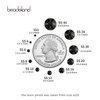 Beadsland 2880pcs Flat Back Crystal Rhinestones Round Gems for Nail Art and Craft Glue Fix,Black,SS10,2.7-2.9mm