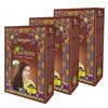 Kangana Henna Powder for Hair Dye/Colour - Dark Brown Henna Powder for 100% Grey Coverage- 6 pouches each - Total 180g (6.34 Oz)- Pack of 3