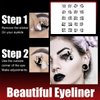 10 Pairs Halloween Eye Shadow Eyeliner Tattoo Stickers Face Eye Makeup Tattoos Eyeliner Decals Black Spider Web Skull Bat Eyeliner Fake Temporary Tattoos for Women Halloween Masquerade Party Supplies
