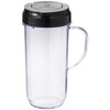 Magic Bullet 22 Ounce Travel Mug with Flip Top Lid, Black
