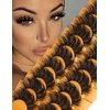 Eyelashes Mink Lashes Fluffy Natural Look False Lashes Wispy Full Eye Lashes 8D 20 mm Long D Curl Strip Eyelashes Pack 10 Pairs Reusable Fake Eyelashes That Look Like Extensions by Goddvenus