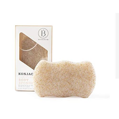 Bathorium Konjac Walnut Shell Exfoliating Body Sponge 35 Grams
