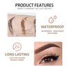 MAEPEOR Waterproof Eyebrow Gel 8 Colors Full-pigmented Long Lasting Liquid Brow Gel for Fuller & Defined Looking (#01 Warm Blonde）