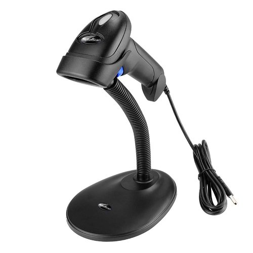 Handheld USB QR Barcode Scanner, NetumScan Wired Automatic 1D 2D Image Bar Code Reader with Adjustable Stand for Store, Supermarket, Warehouse (Wired)