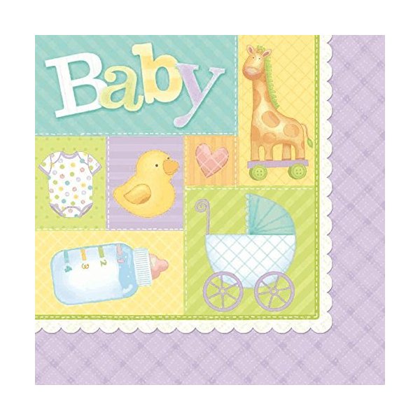 luncheon napkins pastel patchwork