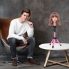 AliLeader 25 Inch Mannequin Head Stand Tripod for Mannequin Head Wig Stand Tripod Wig Head Stand for Training Heads and Canvas Block Head (Mannequin Head Not Included,Pink)