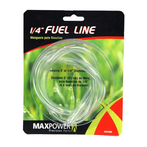 Maxpower 334288 1/4 Inch Clear Fuel Line, 2 Foot Length