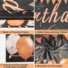Happy Birthday Decorations - Black and Rose Gold Happy Birthday Banner Sign, Happy Birthday Backdrop for Girls Women Birthday Party Decorations