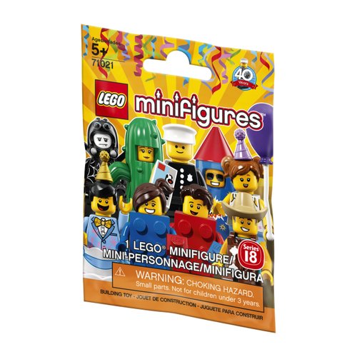 LEGO Minifigure Series 18: Party - 1 Figure Building Kit 7 pieces