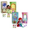 SWEET SEAMS 6" Soft Rag Doll Bundle Pack – 2pc Toy | The Little Mermaid Ariel Doll and Vanity Playset, The Princess and The Frog Tiana Doll & Kitchen Playset