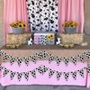 VILIFEVER 2 Pieces Cow Print Banner Flags for Farm Theme Birthday Party Decorations, Cow Farm Animal Barn Party Supplies for Kids Birthday Party, Pre-Strung