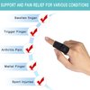 VHOPMORE Finger Splint Finger Sleeves Protectors, Adjustable Trigger Finger Splints Thumb Splint Brace for Finger Support Compression Finger Tape for Arthritis - M