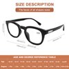 AQWANO Computer Reading Glasses Blue Light Blocking -4 Pack Round Frames Anti Blue Ray Reduce Eyestrain Readers Glasses Men/Women, 2.0