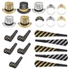 Amscan Party City New Year’s Eve 2025 Wearables and Noisemakers for 10 Guests, Party Supplies, Black, Gold and Silver, 20 Piece