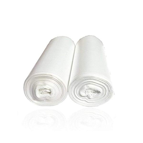 7-Almond 2 Gallon Small Trash Bags, Wastebasket Trash Bags for Office, Home Waste Bin Trash Can Liners Pet Waste Bags Disposal Bags(Clear, 100 Counts/ 2 Rolls)