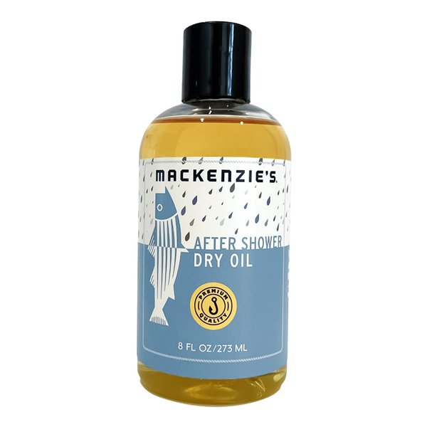 MacKenzie's After Shower Dry Oil - Holiday Gifts - Stocking Stuffers - Gifts for Men - Gifts for Women - Dry Oil - Fast Absorbing - Plant Based - All Natural - Moisturizing - Essential Oils - 8 oz