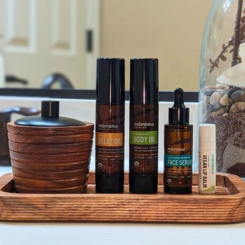 Mambino Organics Moisture Me Body Oil – Organic, Pure Blend of Dutch Shea, Spanish Almond & Turkish Pomegranate – Hydrate for Relaxed Skin – Cruelty-Free Skin Care, 2 fl oz