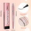 Natural Brow Eyebrow Pen Four-Fork Waterproof Eyebrow Pencil - Magic Eyebrow Pencil - Natural Long-Lasting 4-Pronged Fine Stroke - 3D Waterproof Microblading Eyebrow Pen (Dark Brown)