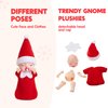 JOYIN Christmas Elf Plush Doll, Red Tiny Elf Doll Sleeping Mini Elf Doll with Pacifier Soft Plush Christmas Accessories for Christmas Holiday Decorations, Christmas Dress-Up Party.