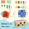 Ancaixin 6-in-1 Montessori Tissue Box Toy for 6+ Months Baby, Wooden Activity Cube, Puzzles 12-18 Months, Perfect 1 Year Old Girl Boy Gifts, Sensory Toys for Toddlers 1-3, Baby 1st Birthday Gift
