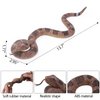 SIENON Realistic Fake Snakes Toy Soft Rubber Snake Figure Garden Snake Scare Birds and Squirrels, Rattlesnake Toy Figurines Stress Relief Gag Toys Halloween Decoration Party Favors Prank Props