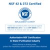 AQUA CREST AQF-FF02 Replacement for Whirlpool® 4396508 Refrigerator Water Filter, EDR5RXD1, 4396510, NLC240V, Filter 5, 46-9010 (Pack of 3)
