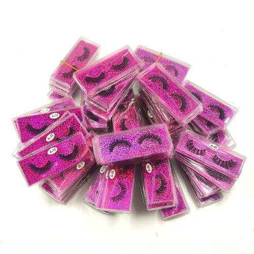 U-Hotmi Natural Look Fluffy Eye Lashes, Faux 3D Mink Lashes 10 Styles Eyelashes Wholesale(30 Pairs)