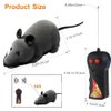 Vicketoy Remote Control Rat Toy, Fake RC Rat Toy Giant Realistic Rat Model Wireless Remote Control Mouse Toy Prank Prank Joke Tricky Toy for Kids Halloween Christmas Birthday Gift Cat Dog Toy (Grey)