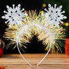 Acenail Christmas Headbands Glitter Snowflake Hairbands Xmas Headpiece Costume New Year Festival Headdress Holiday Hair Hoop Decoration Supplies Christmas Hair Accessories for Women