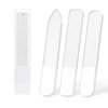 3pcs Glass Nail Files for Natural Nails (Buffing) with case, Nano Crystal Nail Filer Professional Washable Reusable for Nail Art, Manicure Tools Kit for Acrylic Nail Care, Gift for Women and Girls
