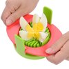 Egg Slicer Set with 3 Cutters - Cut Boiled Eggs into Thin Slices, Wedges or Halves - Easy Manual Egg Slicing - No Power, No Noise - Great for Sandwiches, Salads and Hors d'Oeuvres - With Slicer Stand
